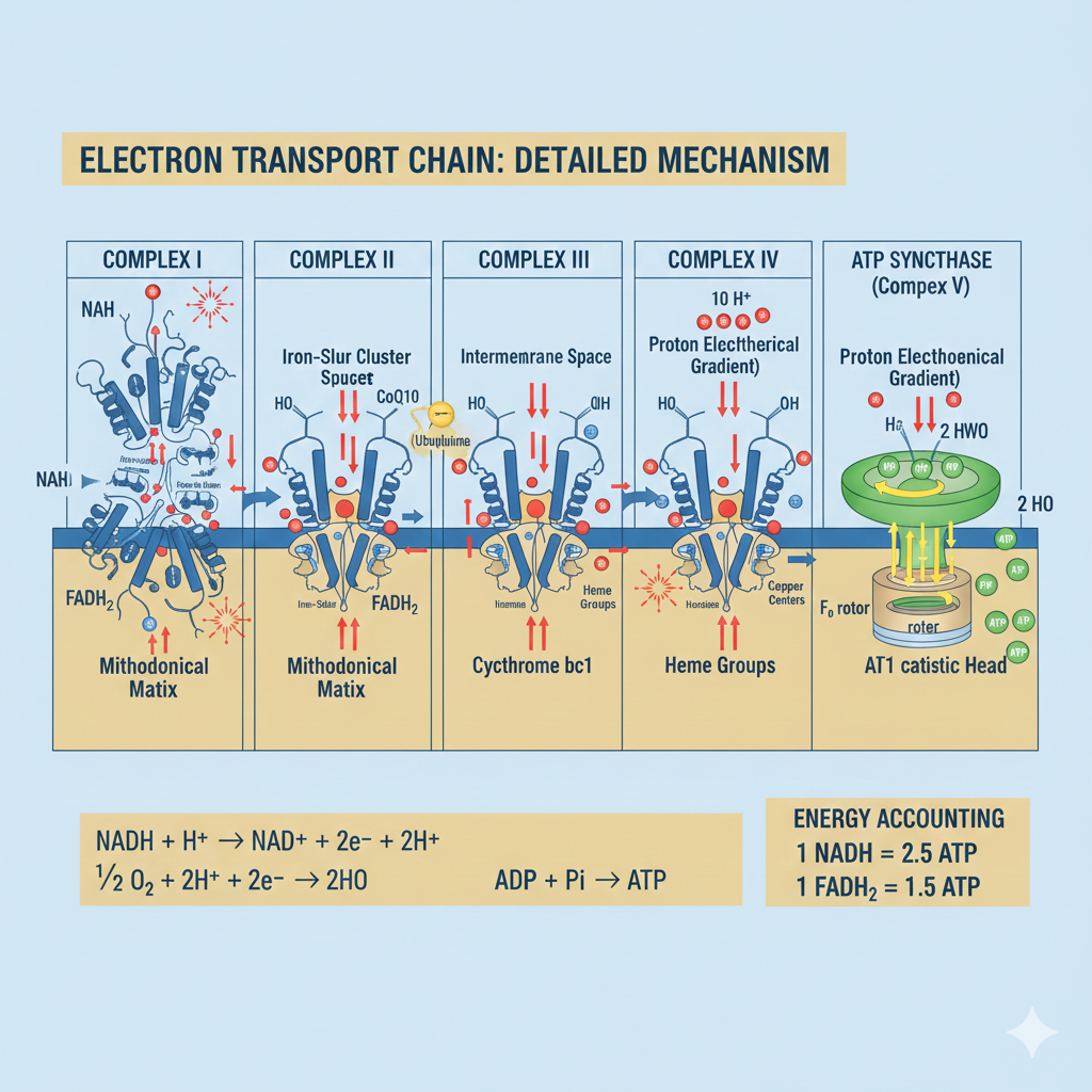 Electron Transport Chain Detailed Mechanism
