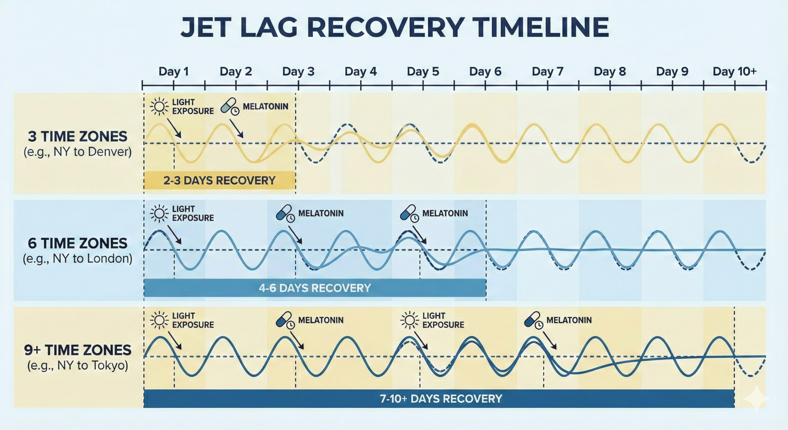 Jet Lag Timeline