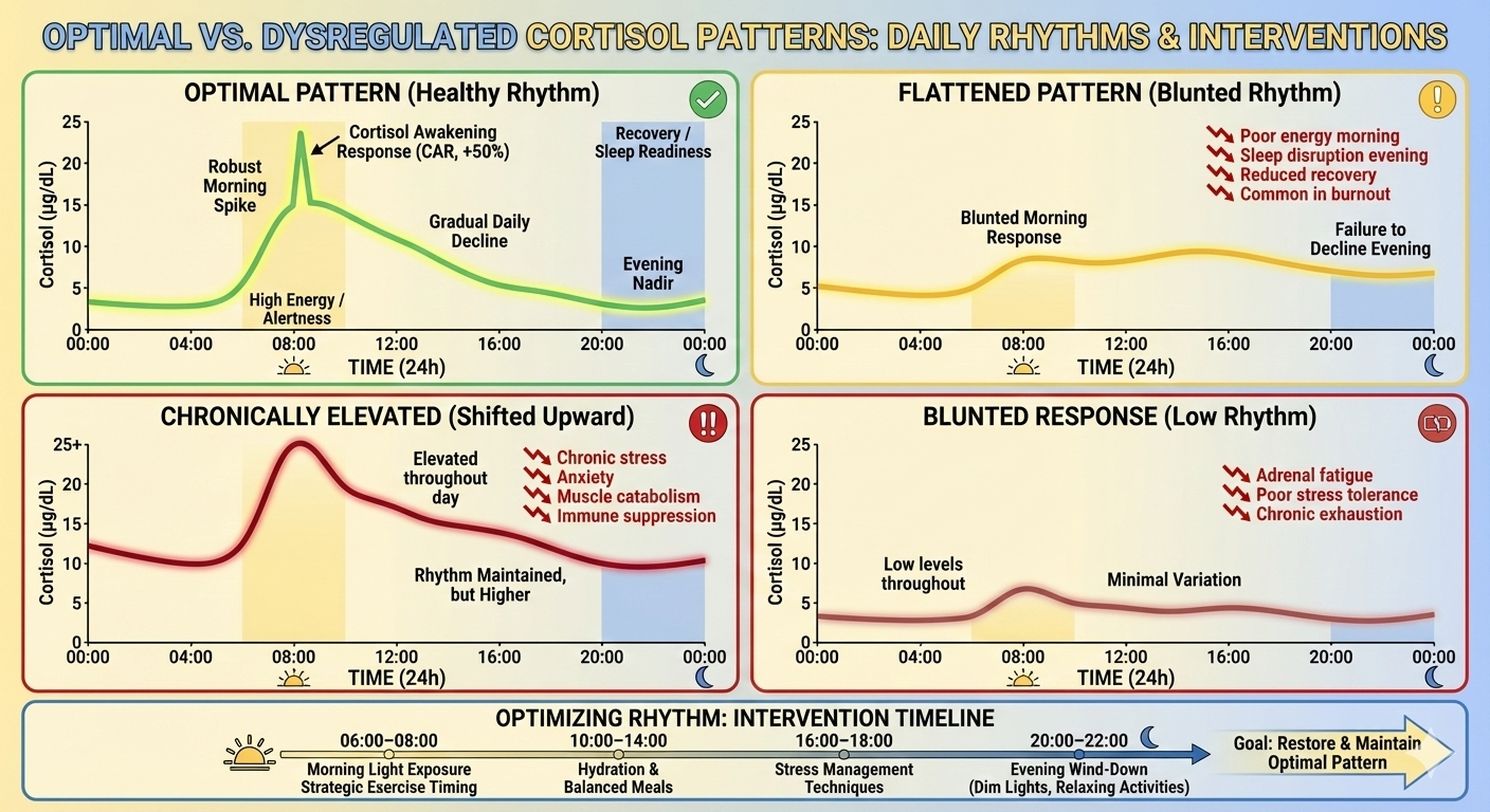Optimal vs. Dysregulated Cortisol Patterns