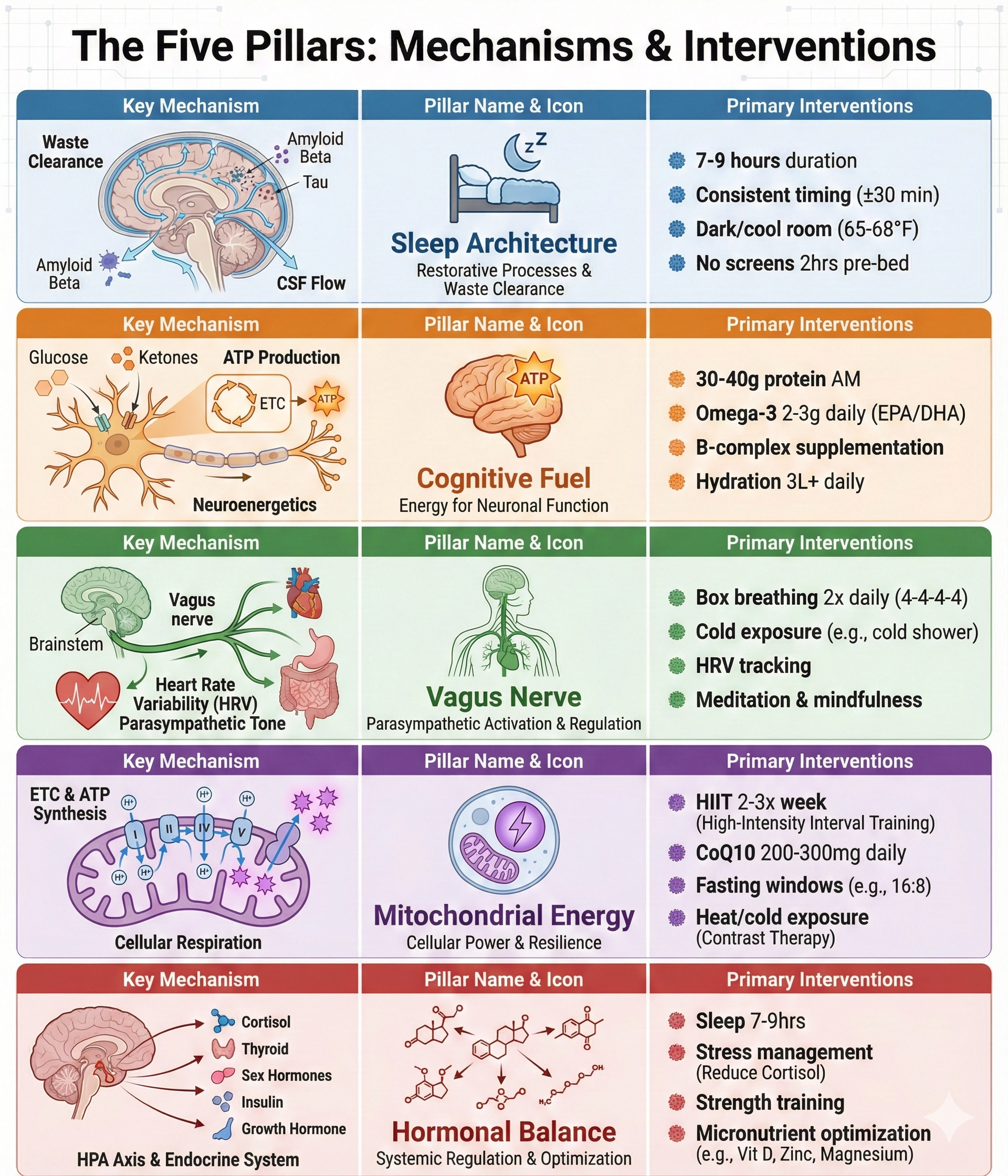 Mechanisms and Interventions Diagram