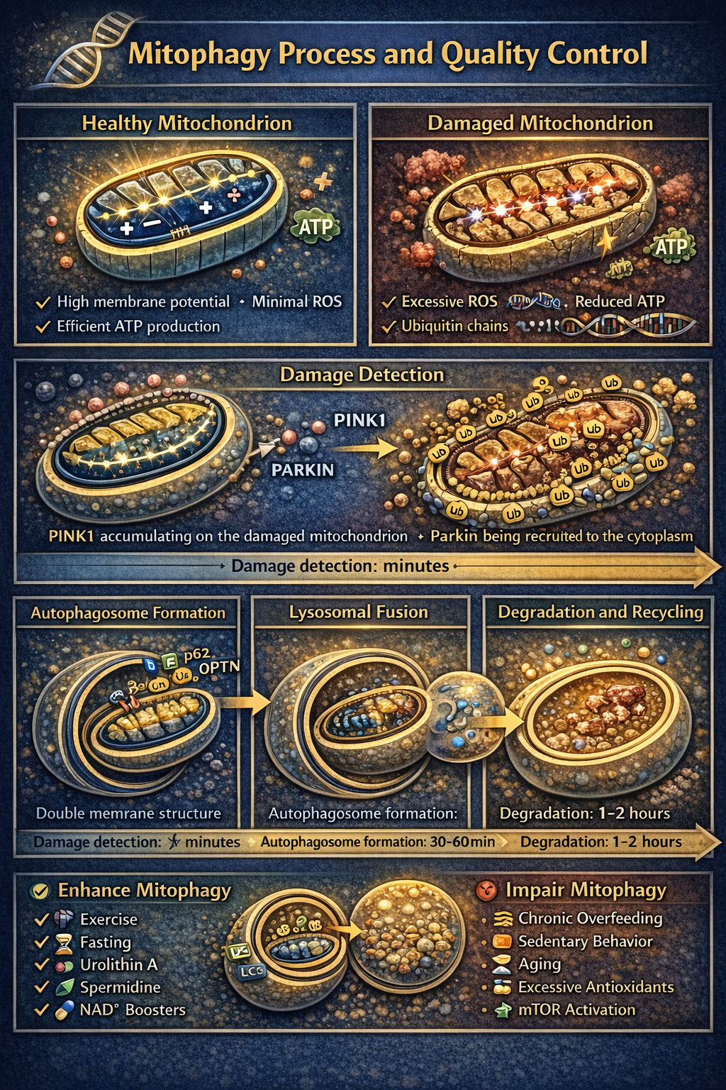 Mitophagy and Quality Control Process