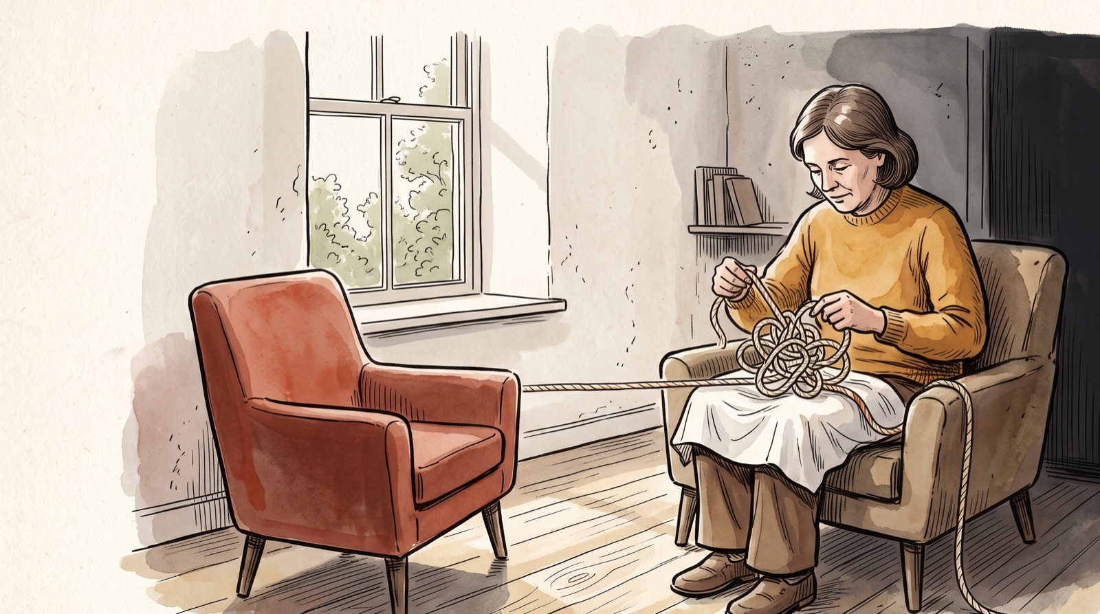 Stylised hero illustration for the glossary entry on Cognitive Behavioural Therapy