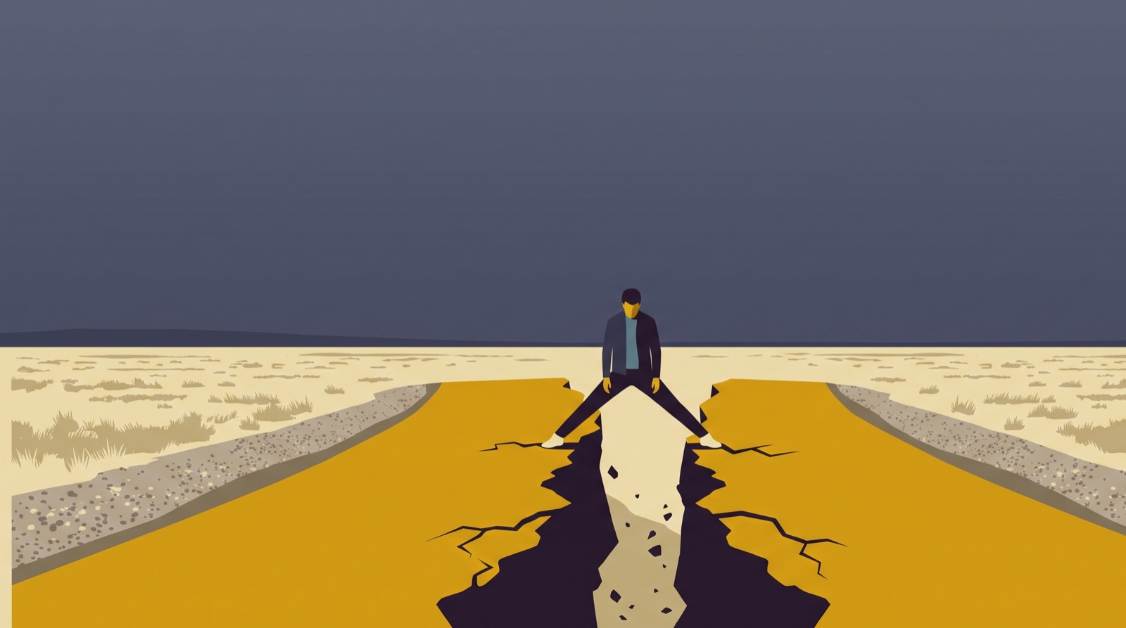 Stylised hero illustration for the glossary entry on Cognitive Dissonance