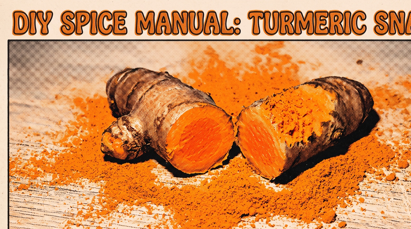Stylised hero illustration for the glossary entry on Curcumin