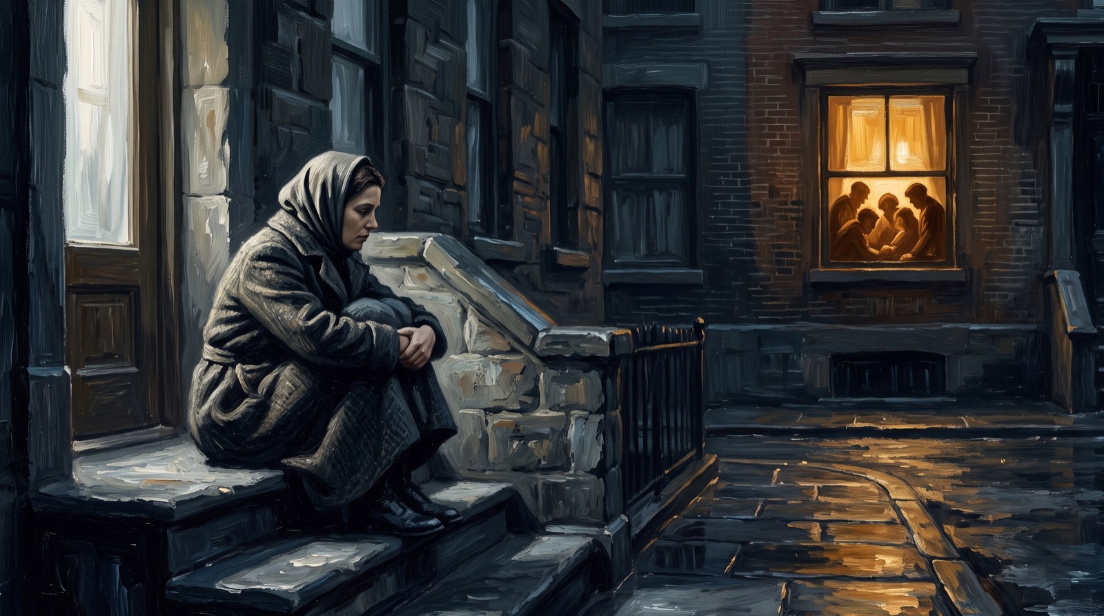 Stylised hero illustration for the glossary entry on Loneliness