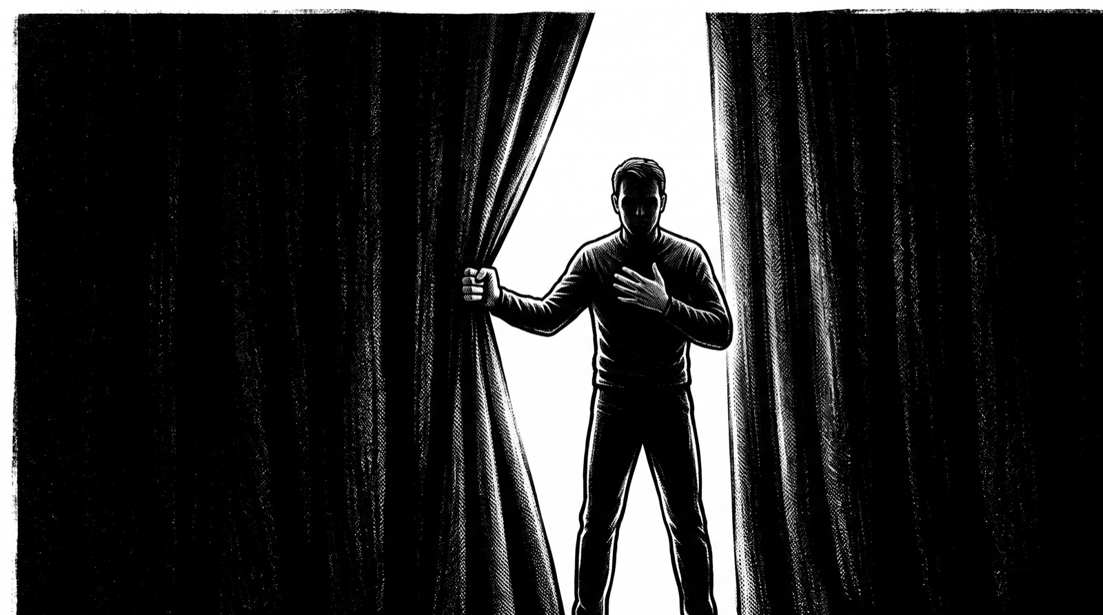 Stylised hero illustration for the glossary entry on Performance Anxiety