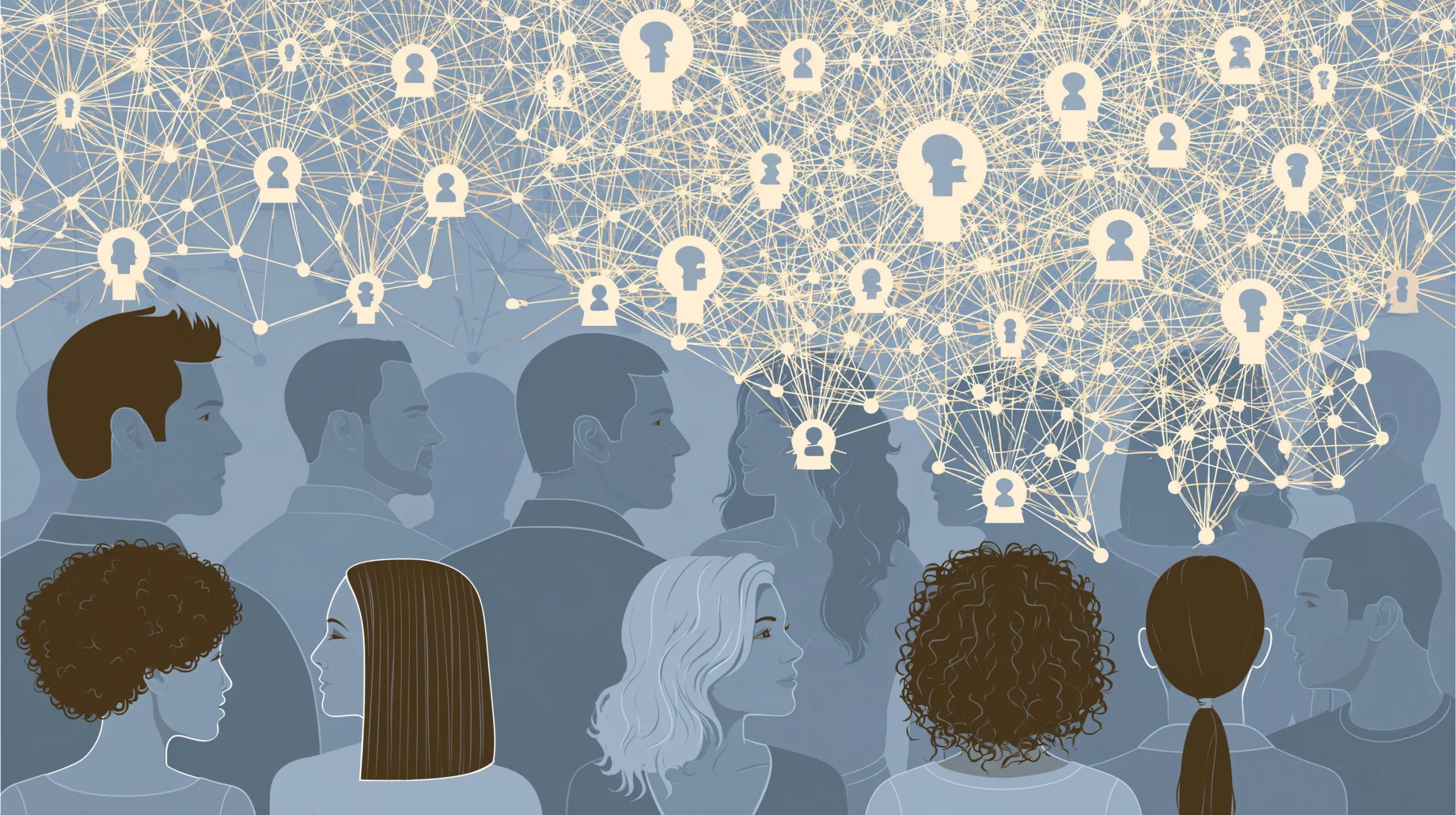 Hero illustration for “Social Network Neuroscience: How Your Brain Tracks Status, Alliances & Reciprocity”